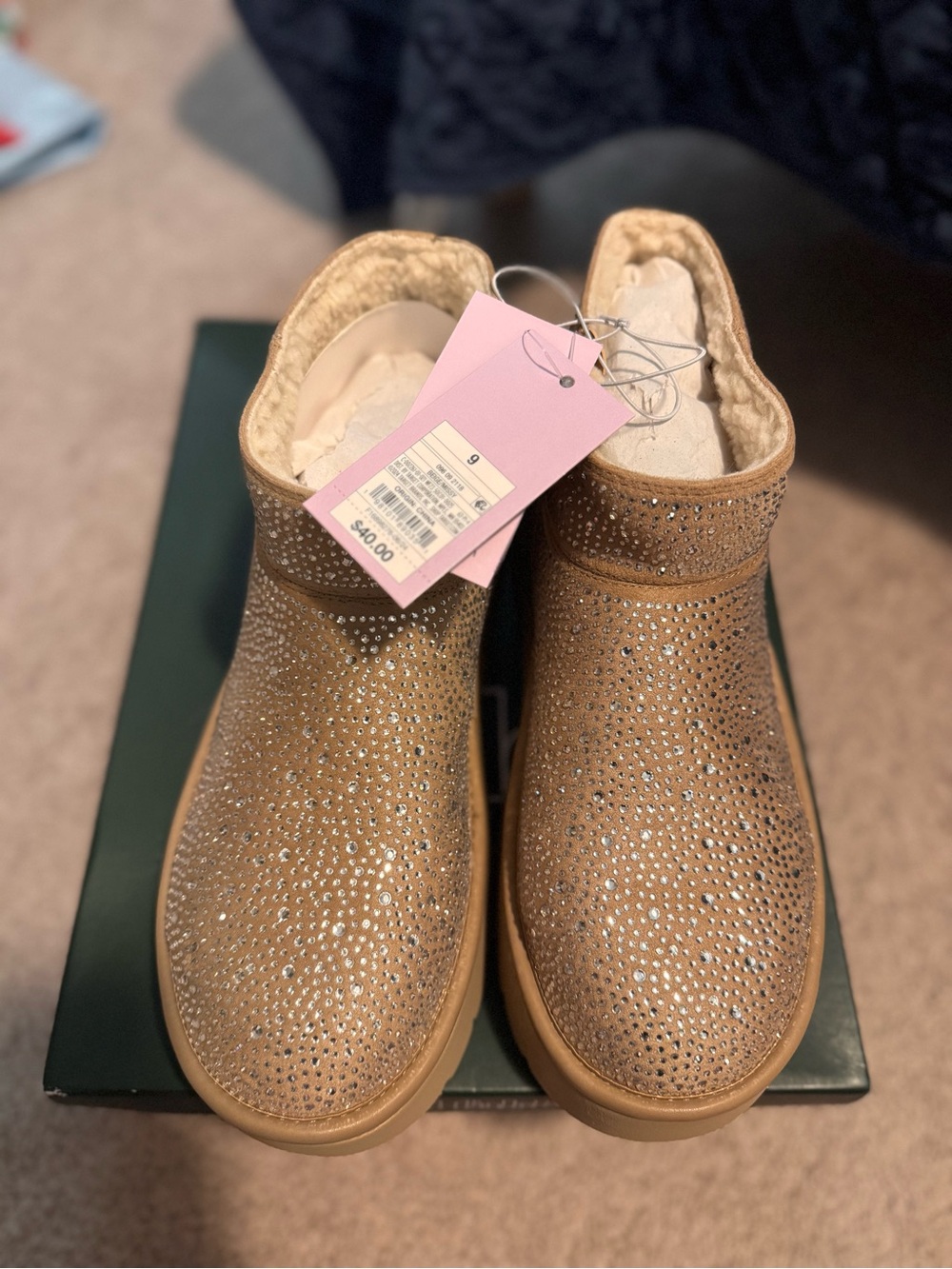 Wild Fable Women’s Missy Pink Memory Foam Boots - Champagne - Picture 4 of 7